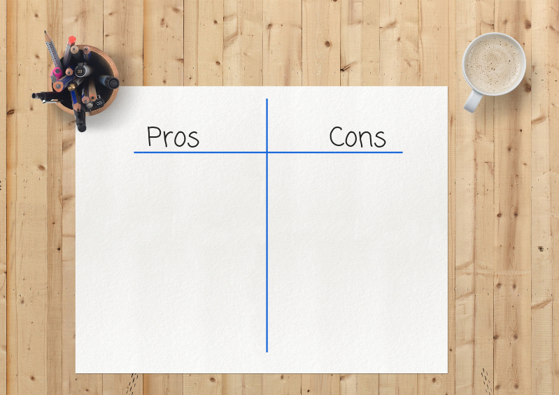 Clear Blue Writing - pros and cons of blogging